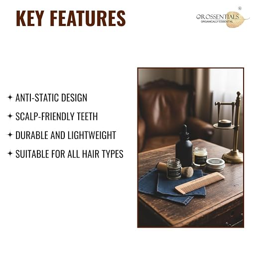 Kacchi Neem Pocket Combs | Oil-Treated with Neem & Sesame Oil | Ayurvedic Wooden Comb for Men, Women & Kids | Travel-Friendly, Anti-Dandruff & Hair Fall Control (ORO-007)