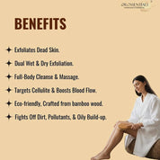 OROSSENTIALS Wooden Dry Body Brush