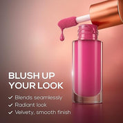 RENEE You Are Blushing Liquid Blush Rosy Haze, for Face Make-Up, Hydrating, Lightweight Formula, Long-Lasting, Easily Blendable, Rich Pigmentation, Hyaluronic Acid, Argan Oil Infused, 6 ml