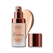 RENEE PRO Broadway Liquid Foundation - Aura, Full Coverage, Lightweight, Long-Lasting, And Highly Buildable. Delivers Velvety Matte Finish, Infused with Spf 15 & Argan Oil for Nourishment - 30ml
