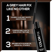 RENEE Color Fix Instant Hair-Colour Touch-Up Wax Stick| Covers Greys | Lightweight, Non-sticky, Quick-Dry, Long-Lasting | Enriched with Almond Oil, Argan Oil & Vitamin E | 15 ml