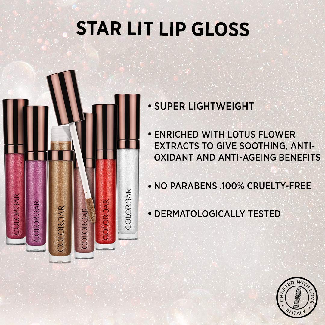 Colorbar Starlit Lip Gloss-Shimmy, Glossy Finish