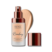 RENEE PRO Broadway Liquid Foundation - Aura, Full Coverage, Lightweight, Long-Lasting, And Highly Buildable. Delivers Velvety Matte Finish, Infused with Spf 15 & Argan Oil for Nourishment - 30ml