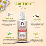 Passion Indulge Pearl Light Toner for Skin Lightening and Spot Reduction, 100 ml