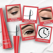 FACES CANADA Magneteyes Eyeliner - Black, 4.5ml | Intense Matte Finish | Quick Drying | 24HR Long Lasting | Fine Tip For Precise Smooth Application | Almond Oil Enriched | Waterproof | Smudgeproof