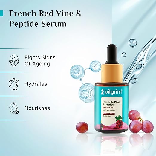 Pilgrim French Red Vine & Hyaluronic acid serum with peptides
