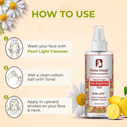 Passion Indulge Pearl Light Toner for Skin Lightening and Spot Reduction, 100 ml