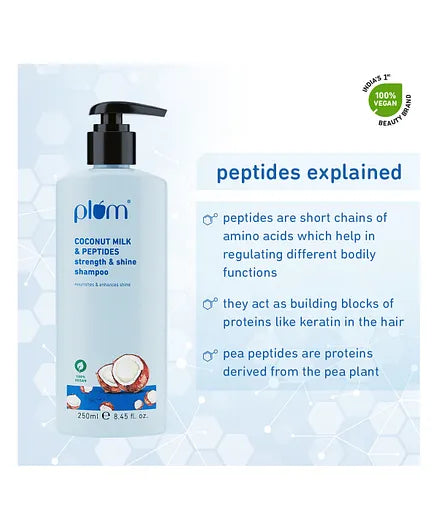 Coconut Milk & Peptides Strength & Shine Shampoo 250ml