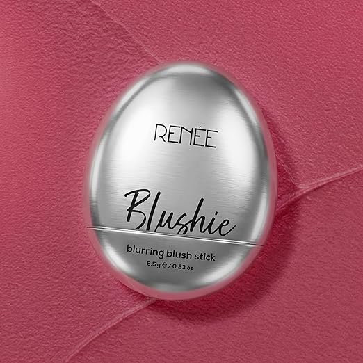 RENEE Blushie Blurring Blush Stick | Buildable Formula With Soft-Focus Matte Finish | Lightweight, Long-Lasting, Easily Blendable | With Hyaluronic Acid, Peptides & Vitamin E - Pinkie Promise | 6.5g