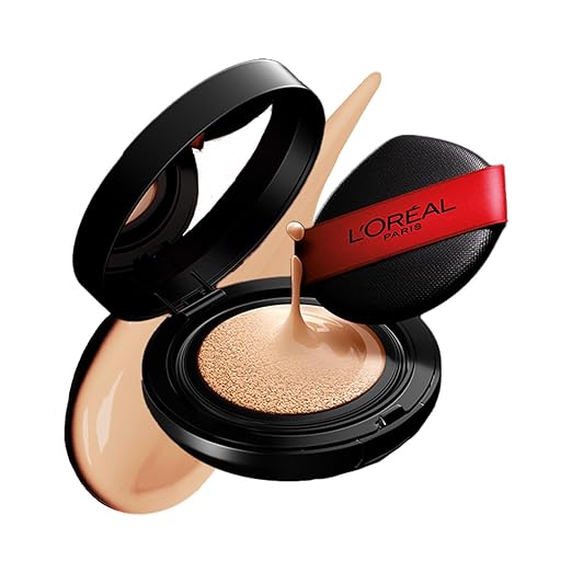 L'Oreal Paris Infallible Cushion Foundation, 24Hr Full Coverage, Glass-skin finish, No Oxidation