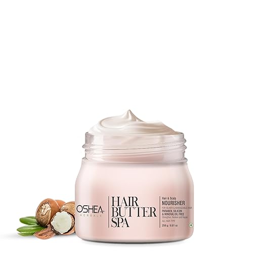Oshea Herbals Hair Butter Spa Cream for Women & Men | Deep Moisturizing with Silky Smooth Texture, Repairs Dull & Damaged Hair | Enriched with Cherry, Basil & Neem Extract