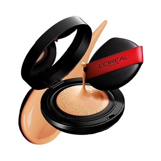 L'Oreal Paris Infallible Cushion Foundation, 24Hr Full Coverage, Glass-skin finish, No Oxidation