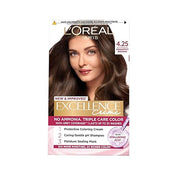 L'Oreal Paris Excellence Creme Triple Care No Ammonia Long-lasting Hair Color, 100% Grey Coverage, Powered by Pro-keratin and French Rose Oil, Shade Black 1, 72ml+100g