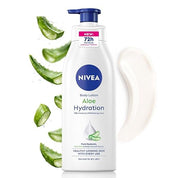 NIVEA Aloe Hydration Body Lotion, 400ml | 72H Moisturization | With Deep Moisture Serum & 100% Natural Aloe Vera Extracts | All Skin Types