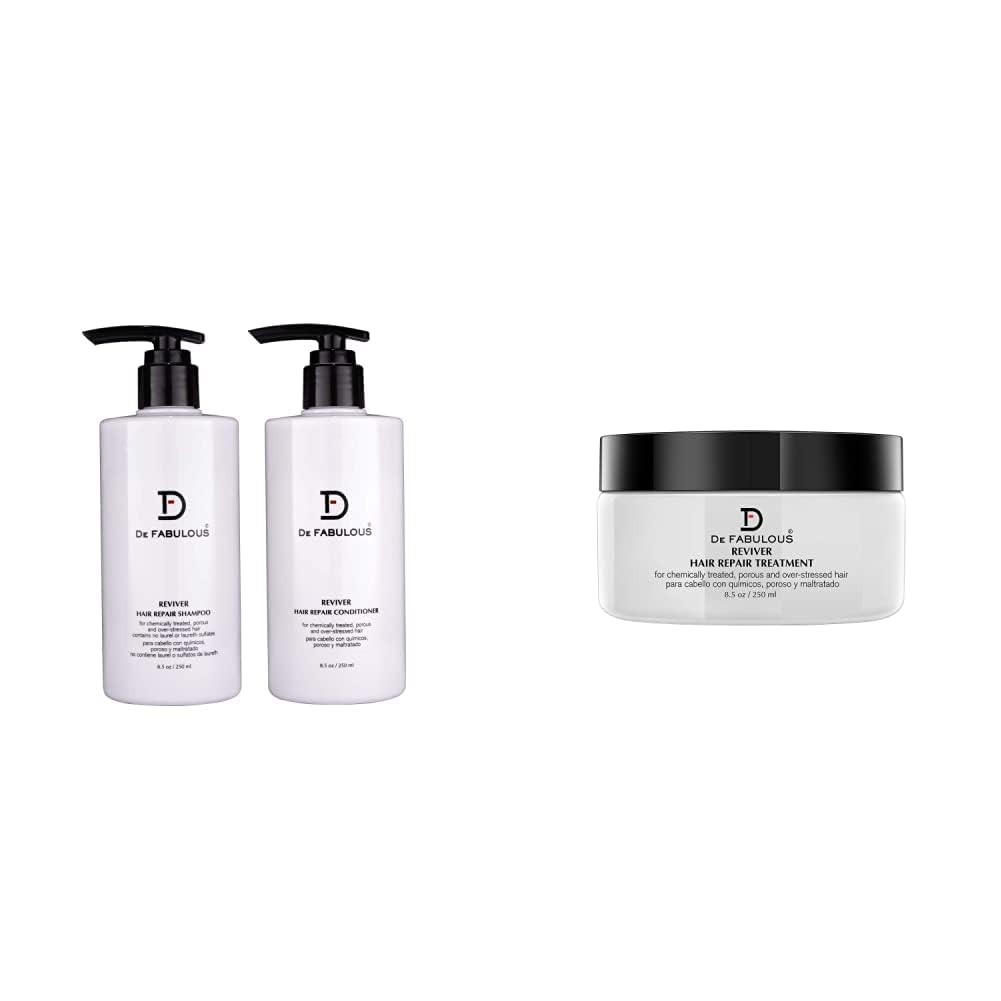 De Fabulous Reviver Hair Repair Shampoo & Conditioner & mask Combo