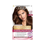 L'Oreal Paris Excellence Creme Triple Care No Ammonia Long-lasting Hair Color, 100% Grey Coverage, Powered by Pro-keratin and French Rose Oil, Shade Black 1, 72ml+100g