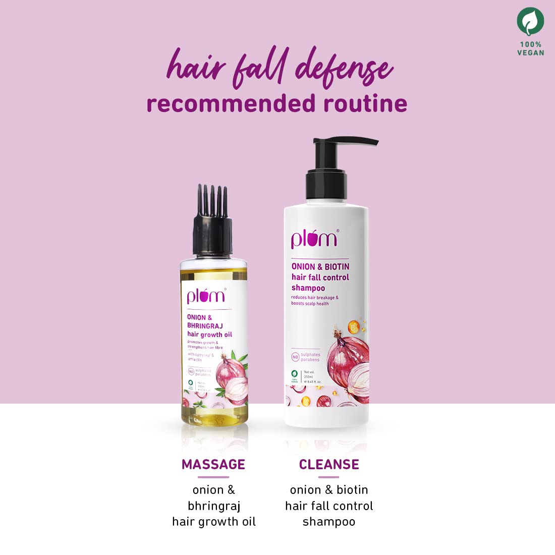 Plum Onion And Biotin Hair fall Control Shampoo (250ml)