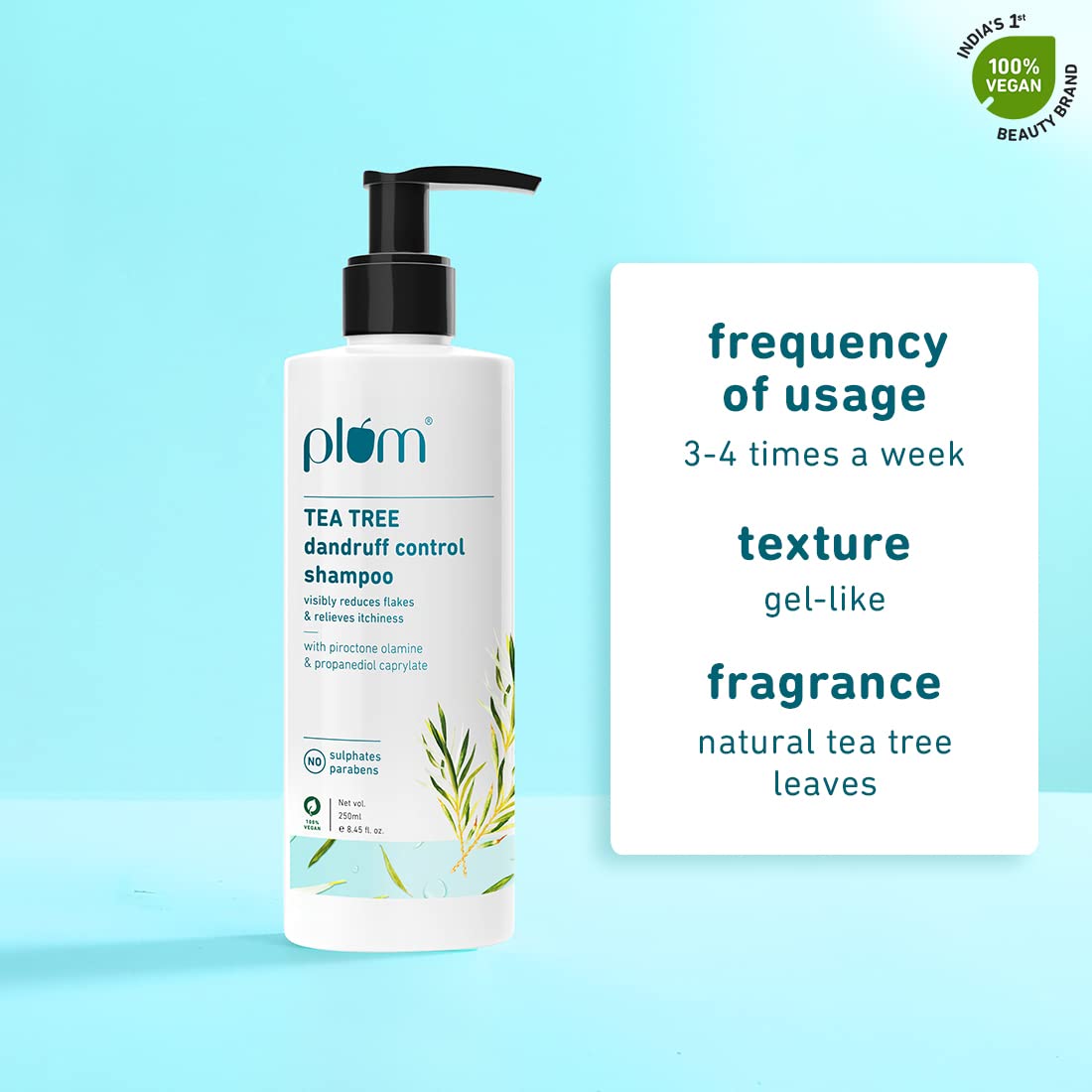 Plum Tea Tree Dandruff Control Shampoo