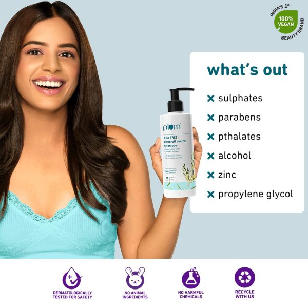 Plum Tea Tree Dandruff Control Shampoo