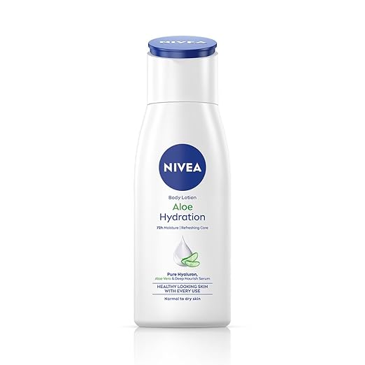 NIVEA Aloe Hydration Body Lotion, 400ml | 72H Moisturization | With Deep Moisture Serum & 100% Natural Aloe Vera Extracts | All Skin Types