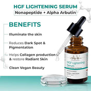 Passion Indulge ACTIHERBZ HGF Lightening Face Serum with Peptides & Alpha Arbutin