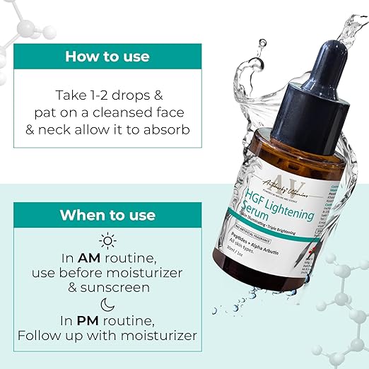 Passion Indulge ACTIHERBZ HGF Lightening Face Serum with Peptides & Alpha Arbutin