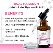 Passion Indulge ACTIHERBZ vitamins DUAL Hyaluronic Acid Face Serum For Plum Youthful Skin