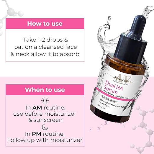 Passion Indulge ACTIHERBZ vitamins DUAL Hyaluronic Acid Face Serum For Plum Youthful Skin