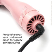 Alan Truman Blow Dryer Brush For Everyday Blowouts & Blow-styling At Home - Compact Pink