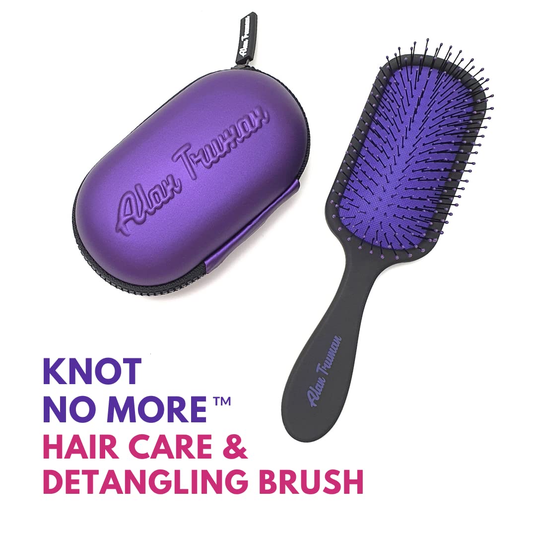 Alan Truman Knot No More Detangling & Hair Care Brush - Playful Purple