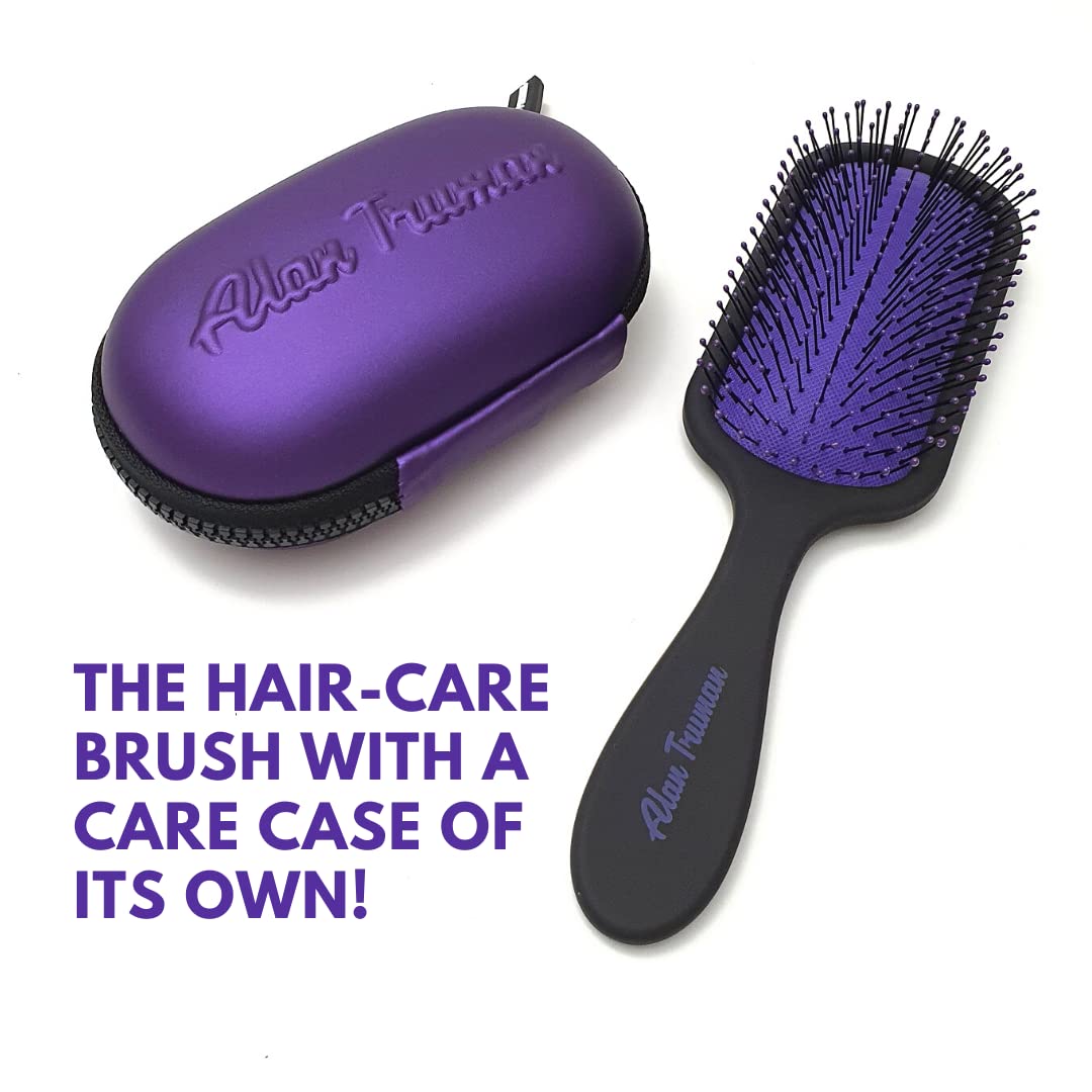 Alan Truman Knot No More Detangling & Hair Care Brush - Playful Purple