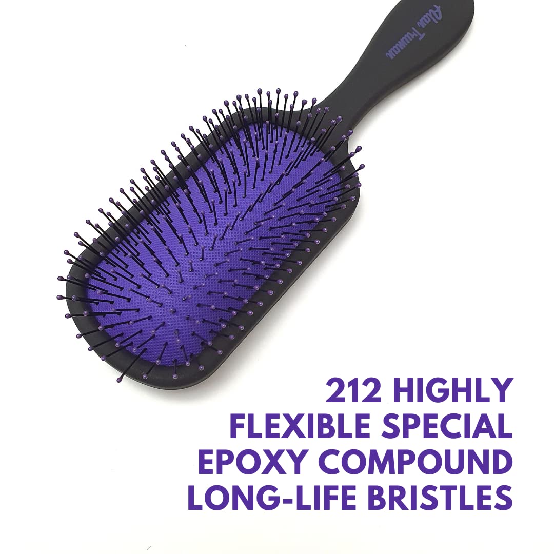 Alan Truman Knot No More Detangling & Hair Care Brush - Playful Purple