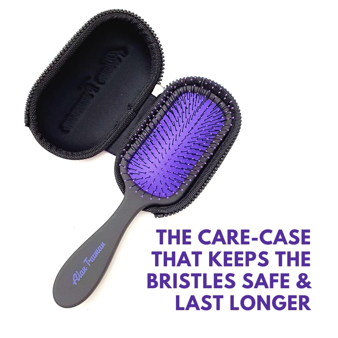 Alan Truman Knot No More Detangling & Hair Care Brush - Playful Purple