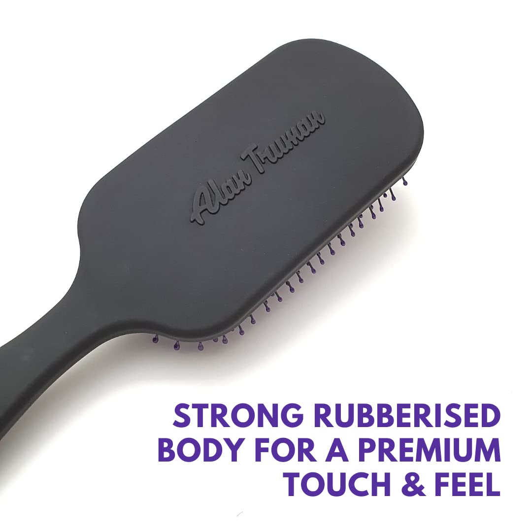 Alan Truman Knot No More Detangling & Hair Care Brush - Playful Purple