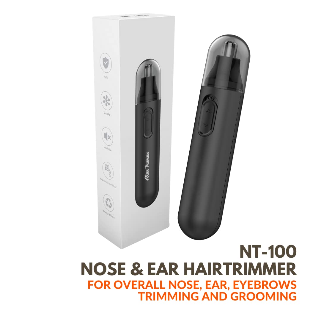 Alan Truman Nt-100 Stainless Steel Nose&Ear Trimmer,Black, Unisex