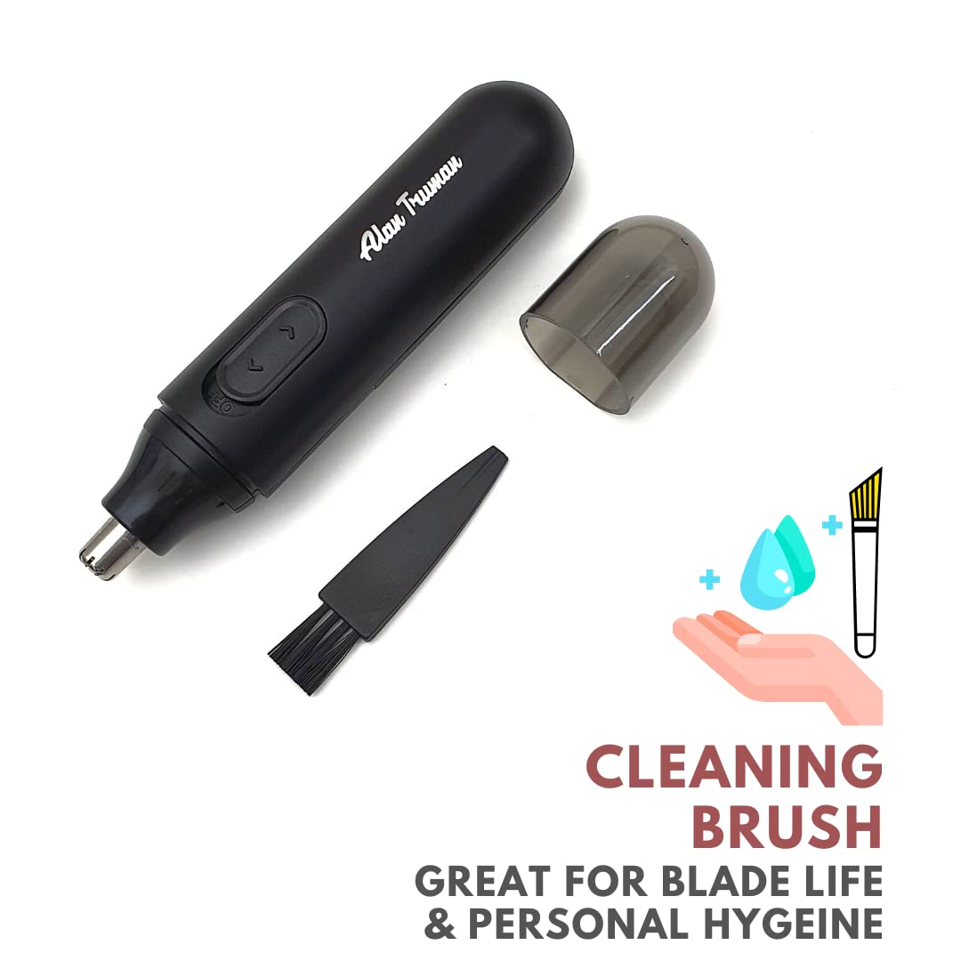 Alan Truman Nt-100 Stainless Steel Nose&Ear Trimmer,Black, Unisex