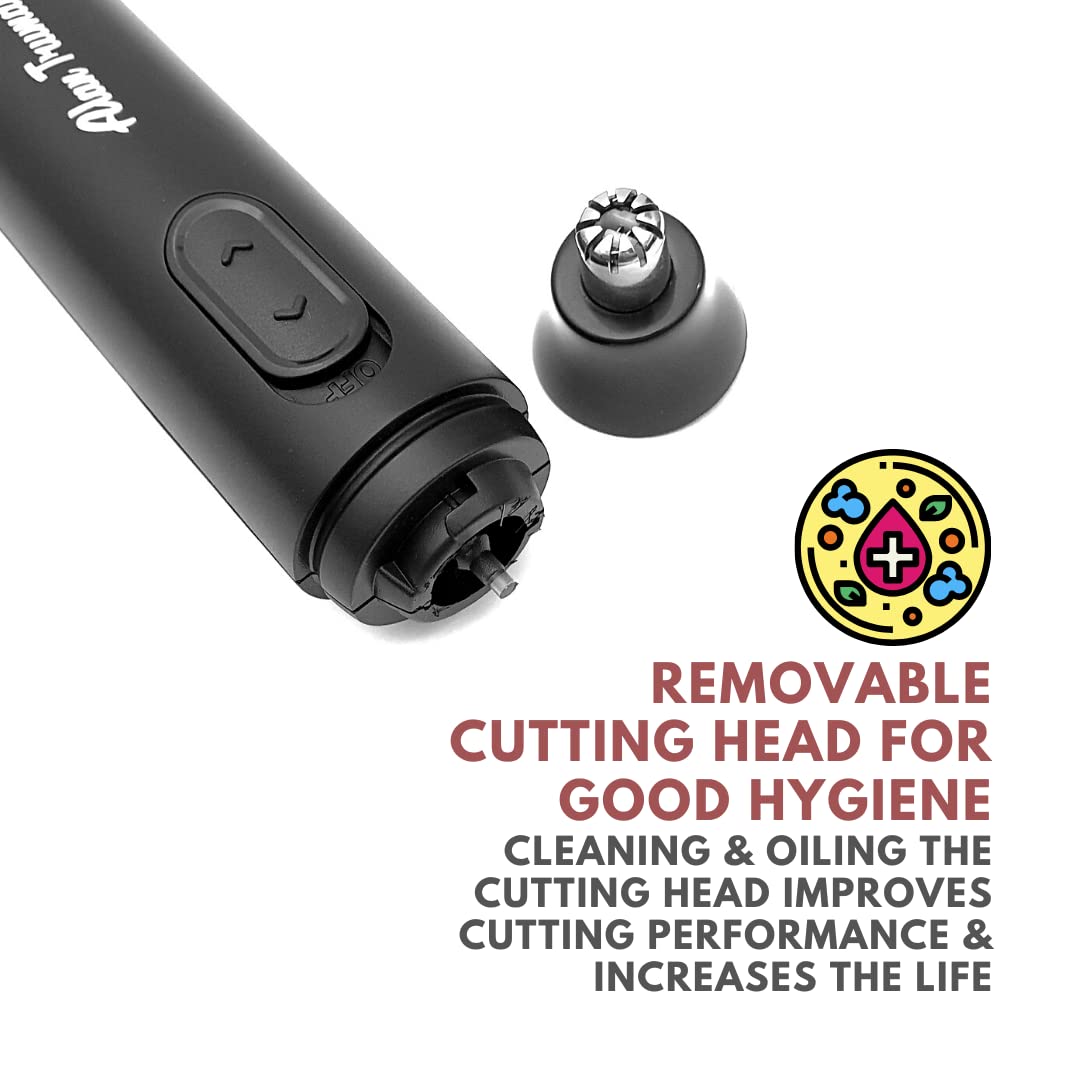 Alan Truman Nt-100 Stainless Steel Nose&Ear Trimmer,Black, Unisex