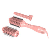 Alan Truman Big Volumiser Set for Easy Blowdrying, Curling, Waving & Blow Styling at home - Pastel Pink