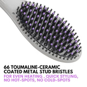 Alan Truman at-200 Styling & Straightening Hair Brush (Grey)