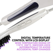 Alan Truman at-200 Styling & Straightening Hair Brush (Grey)
