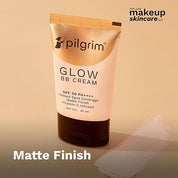 Pilgrim Beige Glow 3-In-1 Natural Bb Cream Medium Coverage For All Skin Types Spf 50 Pa++++ With Niacinamide, Hyaluronic Acid & Vit C - 30G,