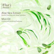 Aloe Vera & Mint Shower Gel 250ml | pH Balanced Paraben Free Body Wash Gel | Refreshing Cooling Formula for Soft Hydrated Skin
