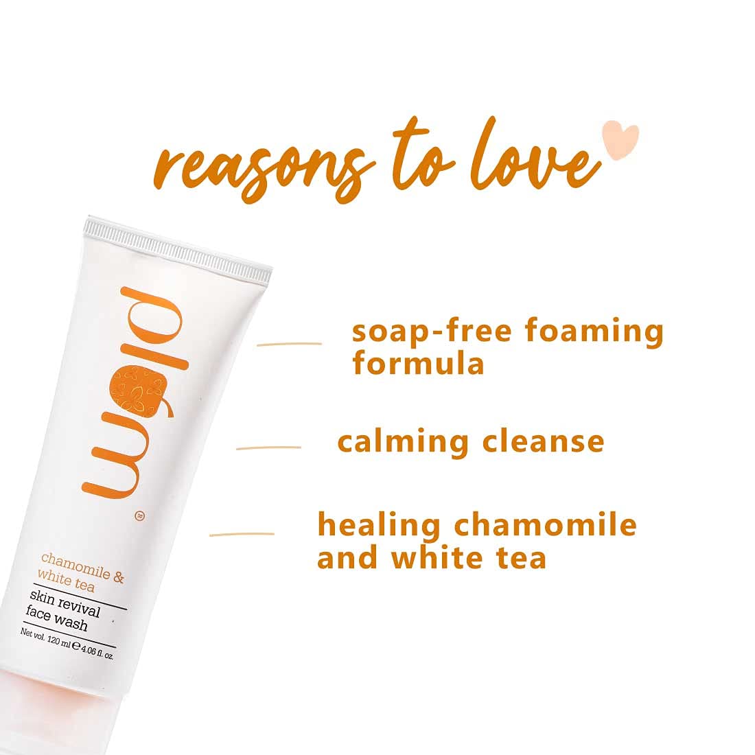 Plum Chamomile And White Tea Skin Revival Face Wash 120ml