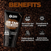 BEARDO DeTan Face Wash for Men, 100ml