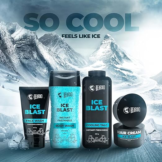 BEARDO Ice Blast Cooling Facewash for Men, 100 ml