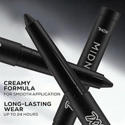 RENEE Midnight XXL Kajal | Kohl Pencil with Built-in Sharpener | Waterproof, Smudge-proof, 24Hr Long-Lasting | Ultra-Rich Pigment, Smooth Glide | 1.5g