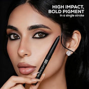 RENEE Midnight XXL Kajal | Kohl Pencil with Built-in Sharpener | Waterproof, Smudge-proof, 24Hr Long-Lasting | Ultra-Rich Pigment, Smooth Glide | 1.5g