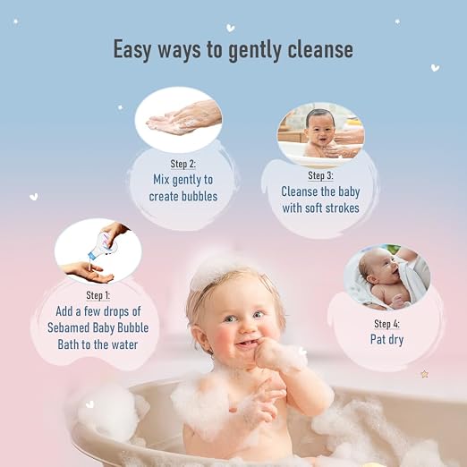 Sebamed Baby Bubble Bath|pH 5.5|With Chamomile|Soap Free|No Tears|200 ml