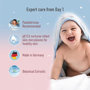 Sebamed Baby Cleansing Bar 100g|Ph 5.5 | With Panthenol|No tears & Soap Free bar| For Delicate skin