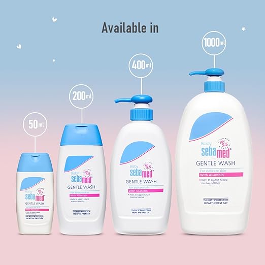 Sebamed Baby Gentle Wash|pH 5.5|Baby Body Wash|Soap Free|Tear Free| 50 ml